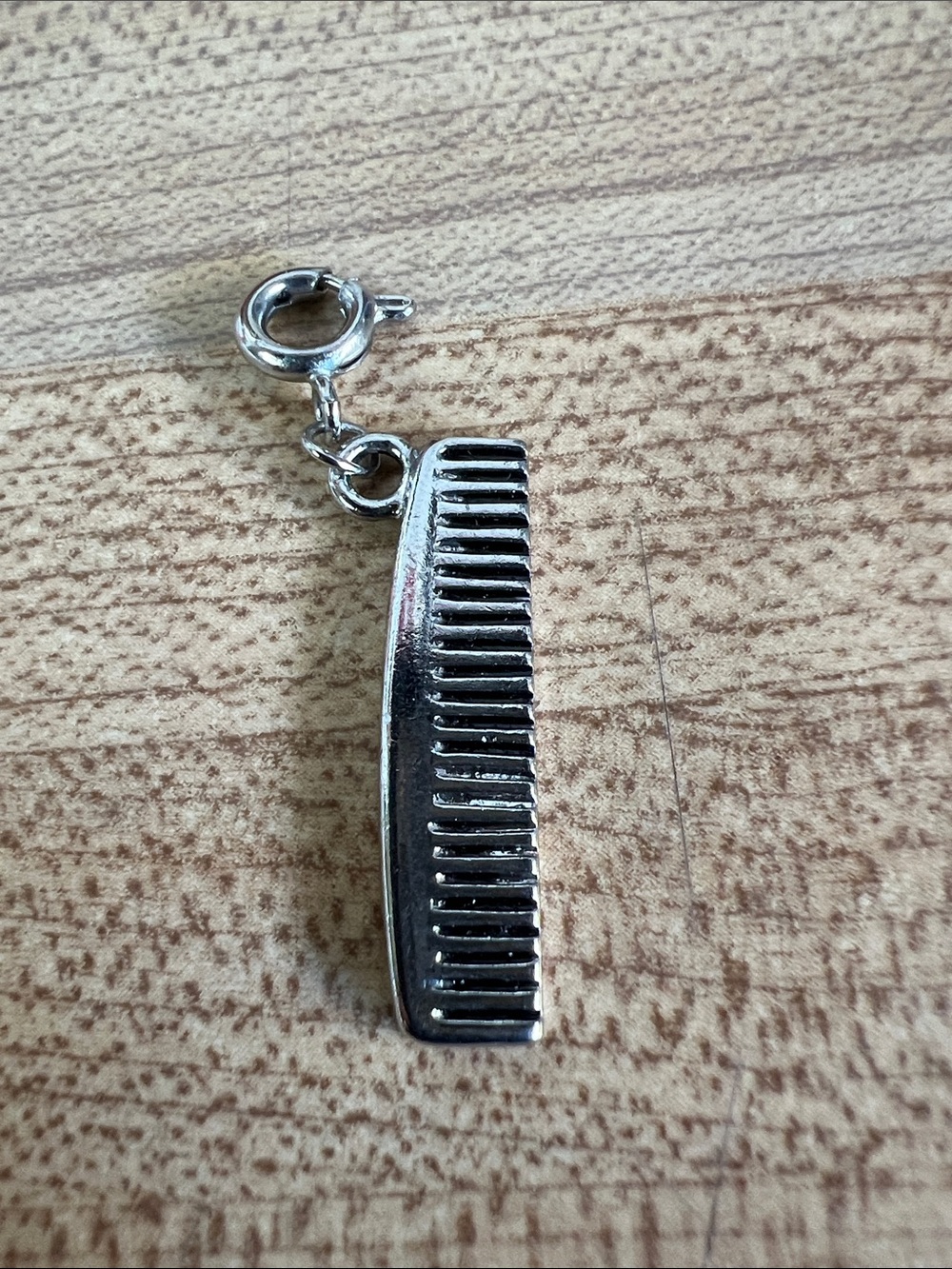 Silver Comb Charm Pendant